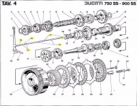 Clutch Diagram from Ducati_1975-76 750-900SS Spare Parts Catalogue.jpg